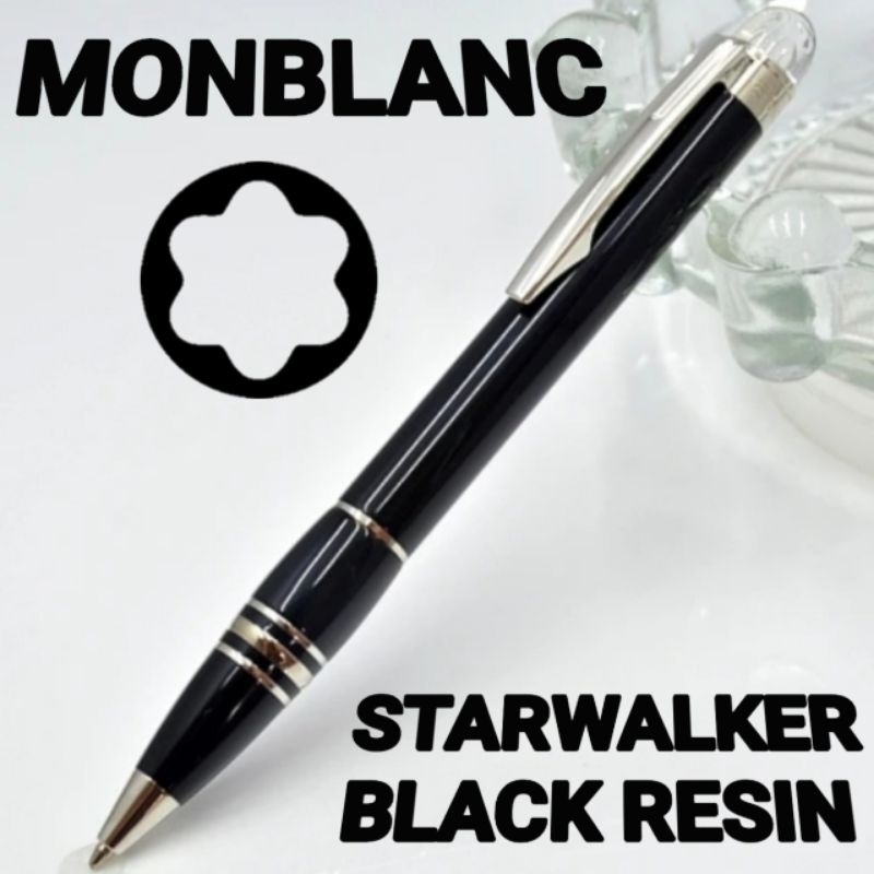 

Ballpoint Luxury Mewah MNBLANC STARWALKER BLACK RESIN