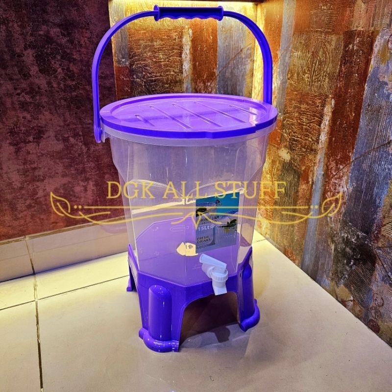 Dispenser Tempat Wadah Teko Galon Toples Air Minum Es Buah Sirup Teh Poci Dengan Keran Kran Berkeran