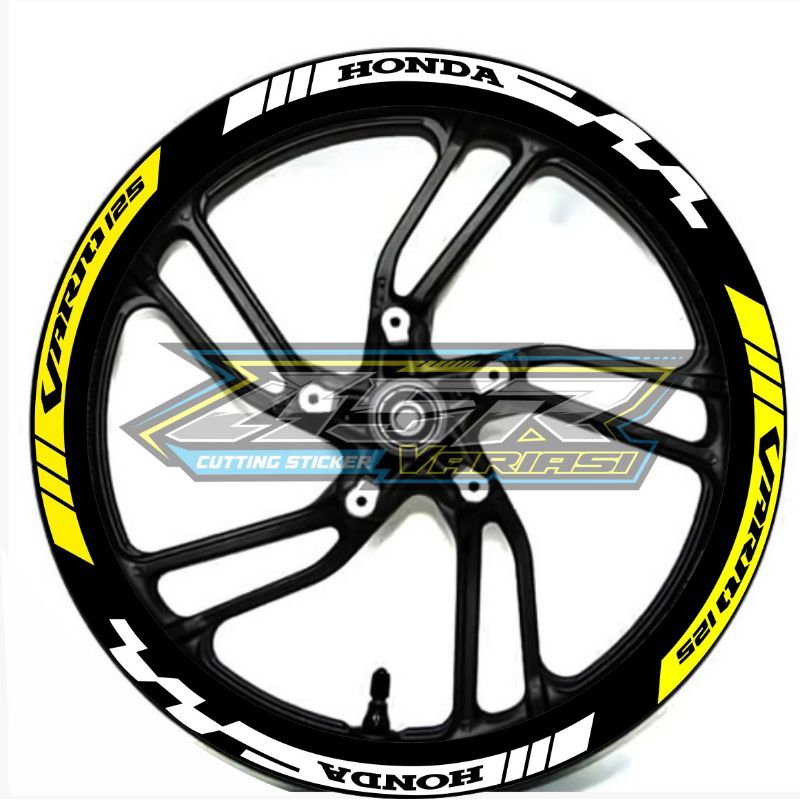 sticker lis velg motor honda vario cutting sticker velg vario