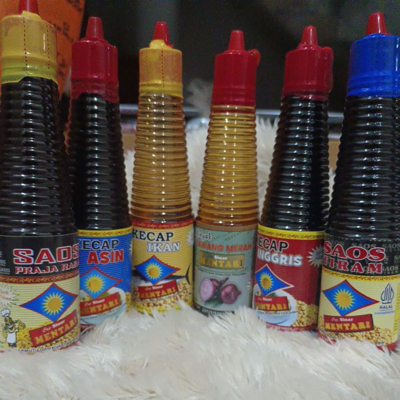 paket 6bm isi 6 botol  @150ml (saos prajarasa,kecap asin,kecap ikan,mimyak bawang merah,kecap inggri