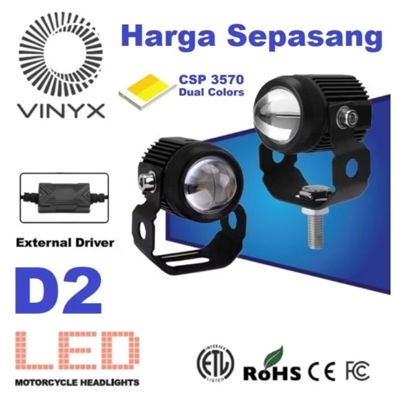 lampu sorot laser gun mini laser d2 pro vinyx sinar putih kuning