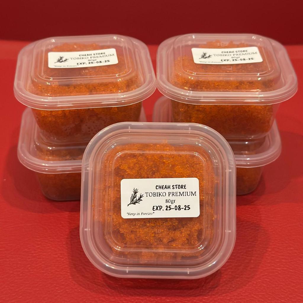 

[CS*403] Tobiko Orange Flying Fish 80gr Telur Ikan Terbang Flying Fish Roe