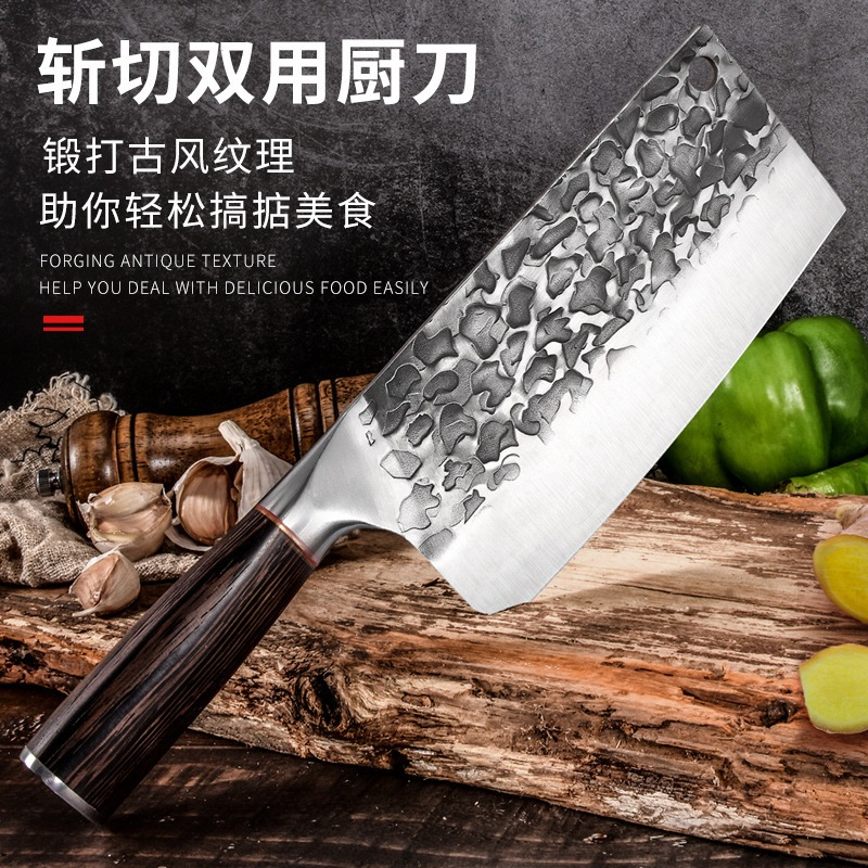 Pisau Dapur Stainless Pisau Golok Pemotong Daging Ikan Dan Sayur Bahan Baja Tahan Karat Kuat & Tajam