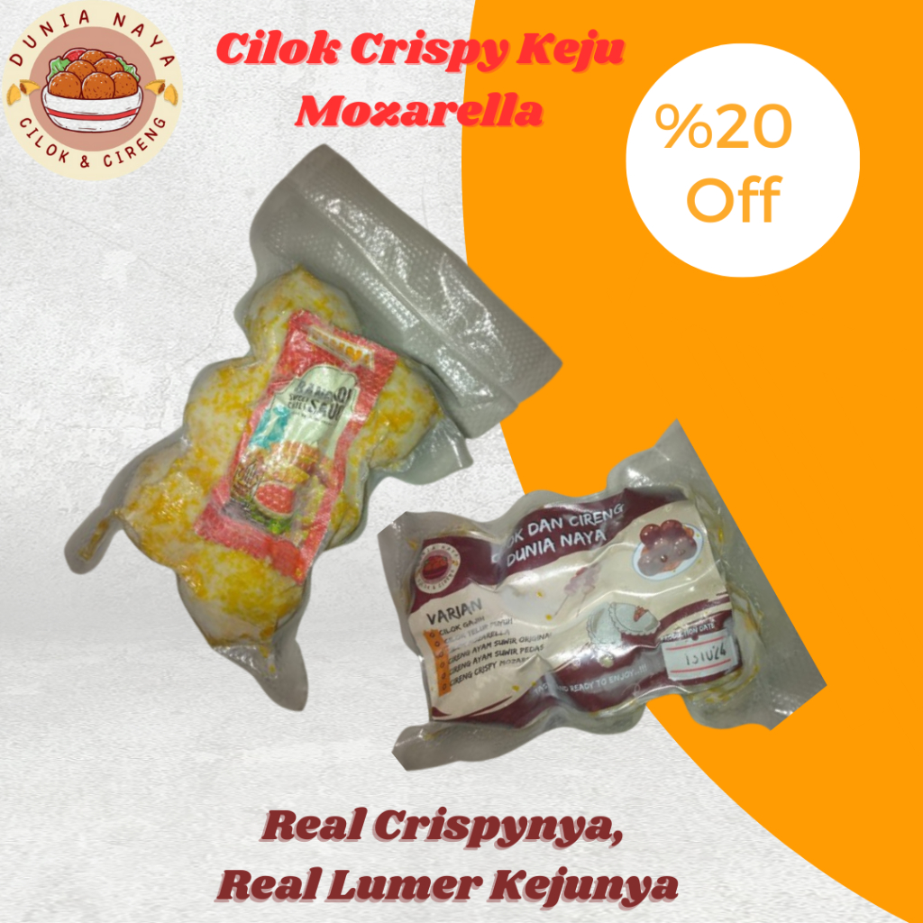 

Cilok Crispy Isi Keju Mozarella Lumer "Dunia Snack Naya