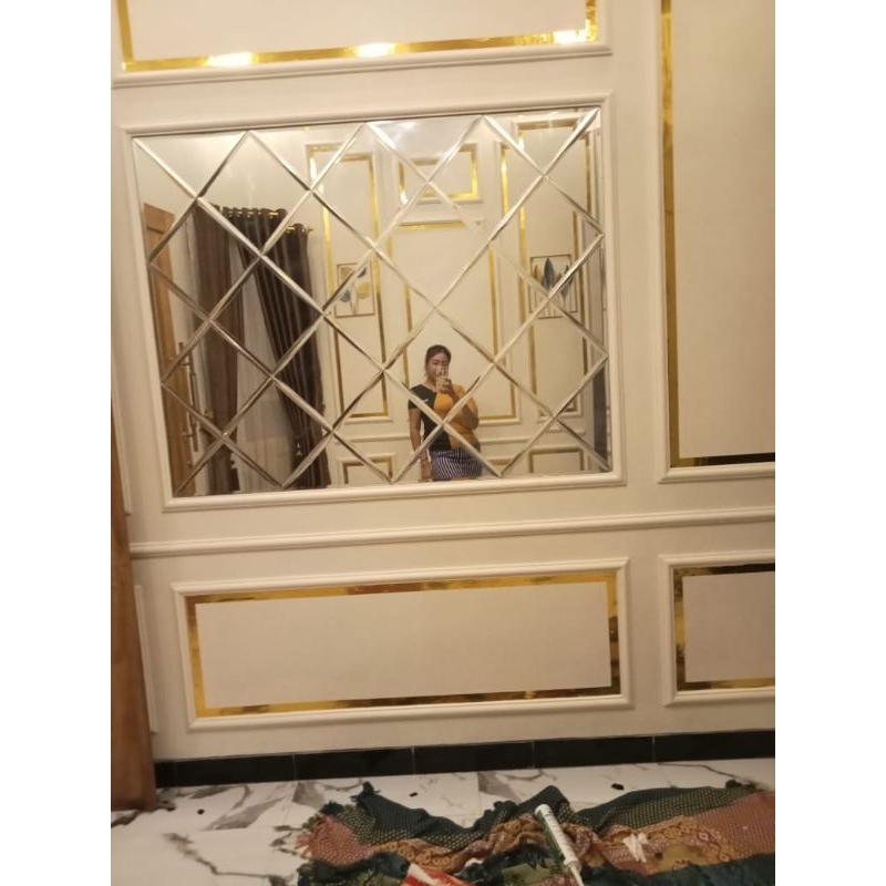 CUSTOM KACA BEVEL DINDING/CERMIN BEVEL