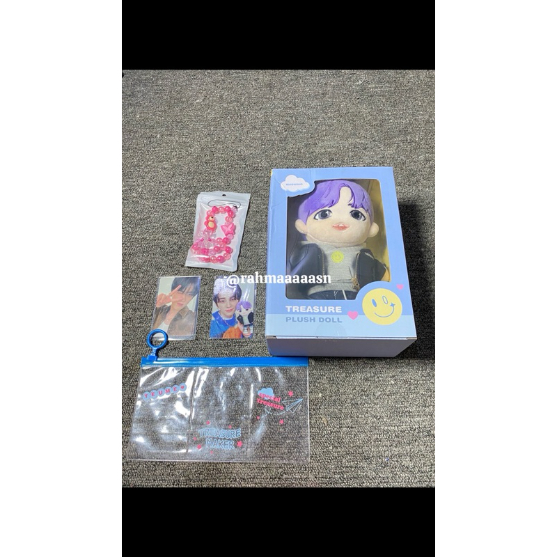 Plush Doll Treasure Mashiho Official | PC | Photocard | Unsealed | Preloved