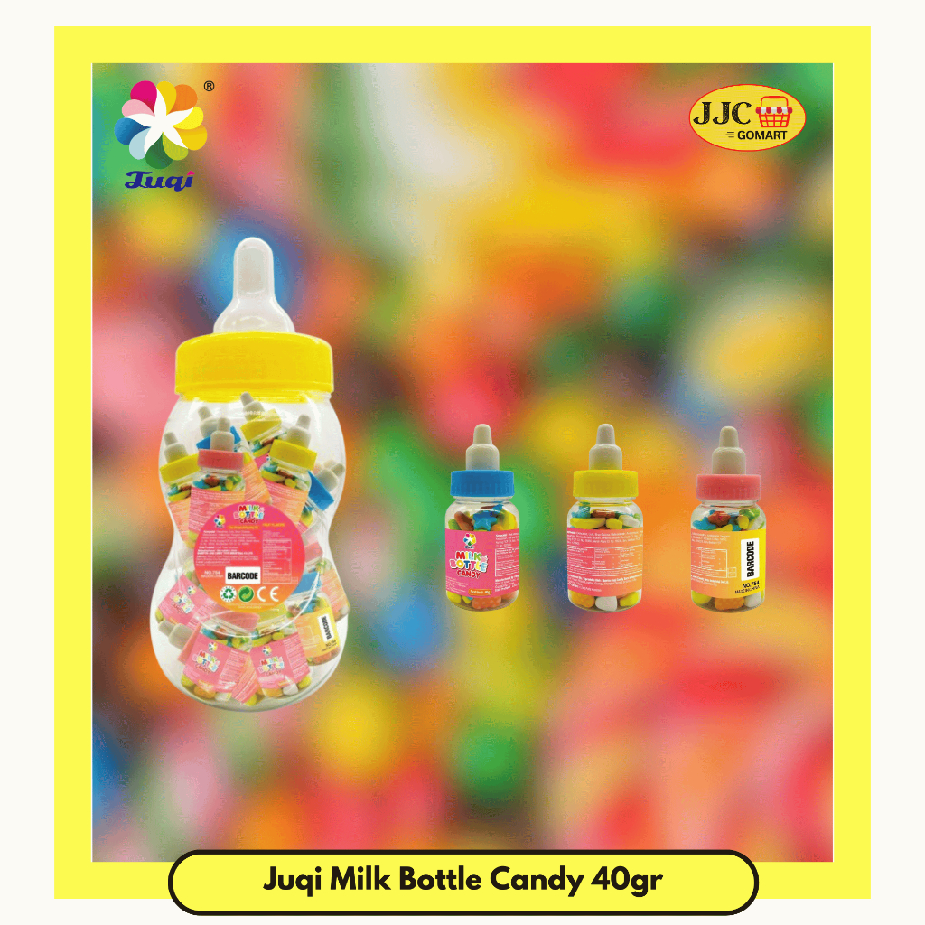 

Juqi Milk Bottle Candy 40gr | Permen Dalam Botol [Pcs}