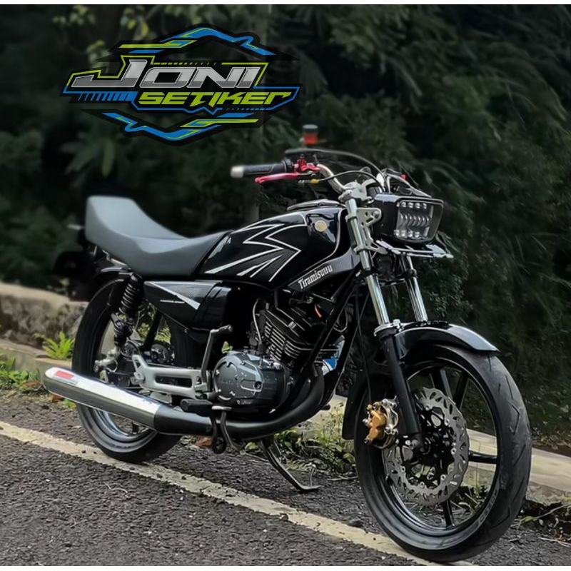 STIKER STRIPING ORI YAMAHA RX KING HITAM PUTIH 2003 STIKER RX KING HITAM 2003 STIKER RX KING ORI COD