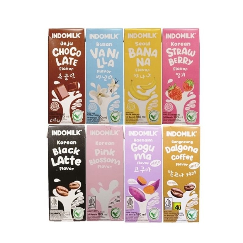 

Indomilk UHT Korean Series 180ml