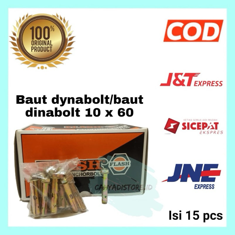 [HARGA KOTAK] baut dynabolt 10 x 60