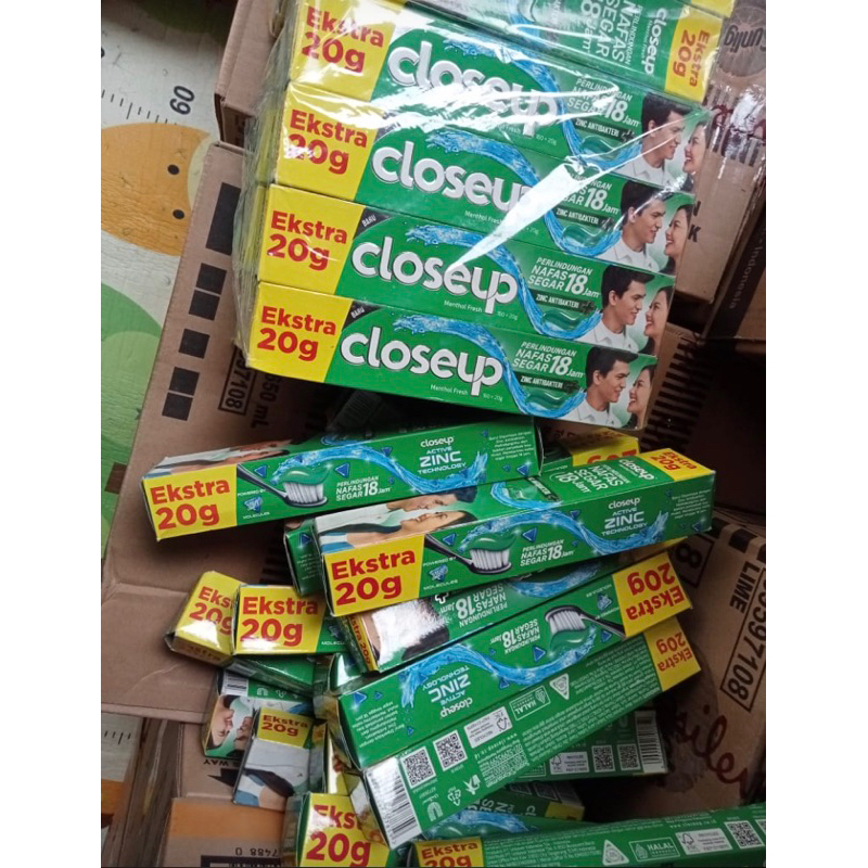 CLOSEUP EVERFRESH TRIPLE FRESH FORMULA MENTHOL FRESH 160+20g