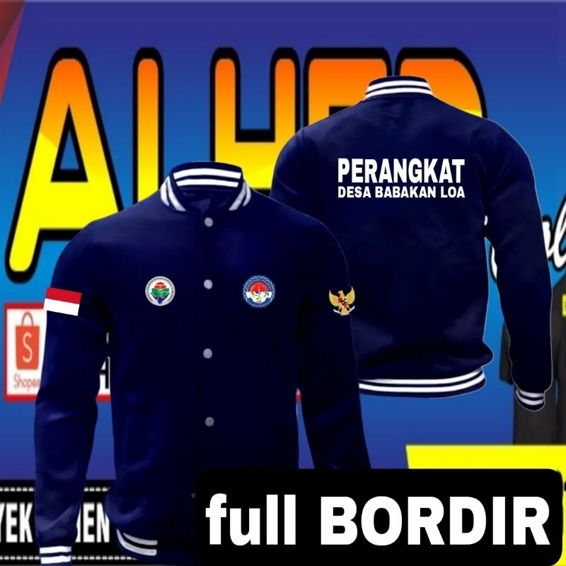 Jaket perangkat desa jaket bordir perangkat desa jaket versity perangkat desa jaket baseball perangk