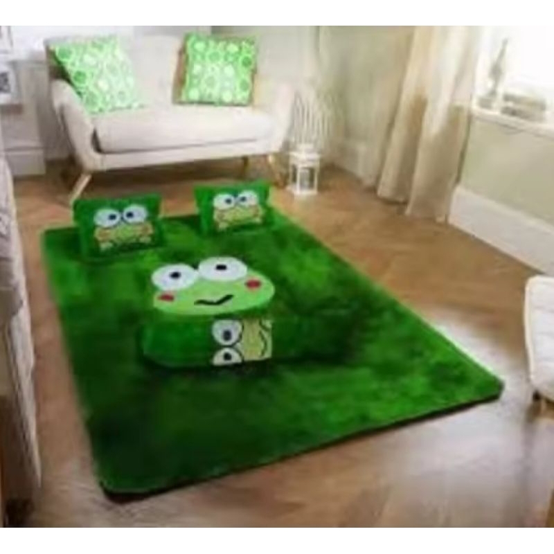 (COD) Kasur Lantai Bulu Rasfur Surfet Karakter Tebal