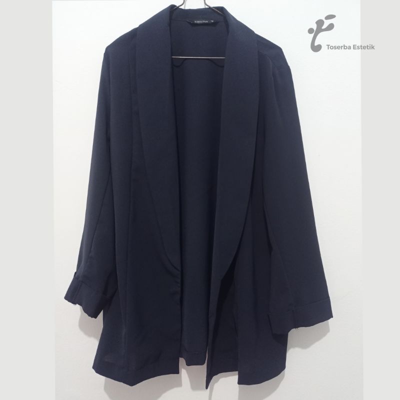Outer Blazer Wanita Biru Dongker