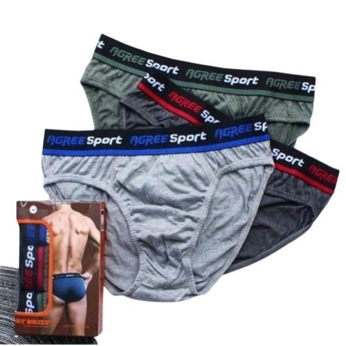 SW CLOTH 3 PCS Celana Dalam Pria AGREE SPORT Karet BOXER M-XXL BERKUALITAS - CD Pria Ukuran Besar