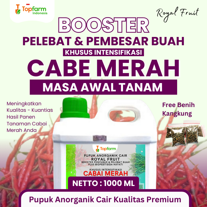 Pupuk Topfarm / Pupuk Tanaman Fase Generatif / Pupuk Booster Khusus Cabe Merah / Pupuk Cabe Merah