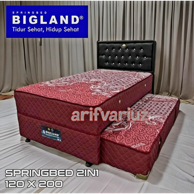 ( Pre Order ) Springbed Per 2 Tingkat Bigland Wonder Series 120 x 200