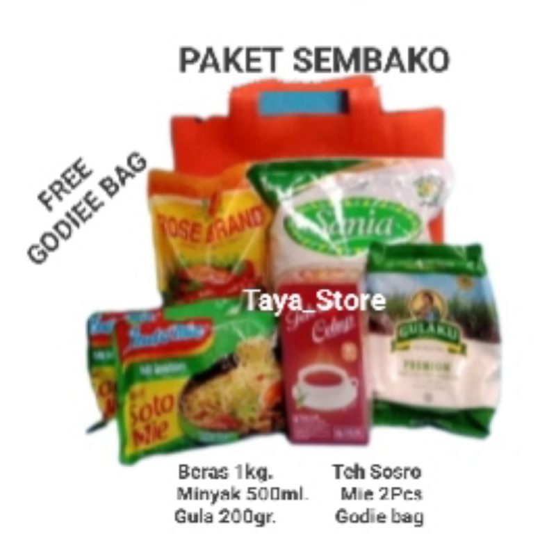 

Paket Sembako (Kemasan Godie Bag)