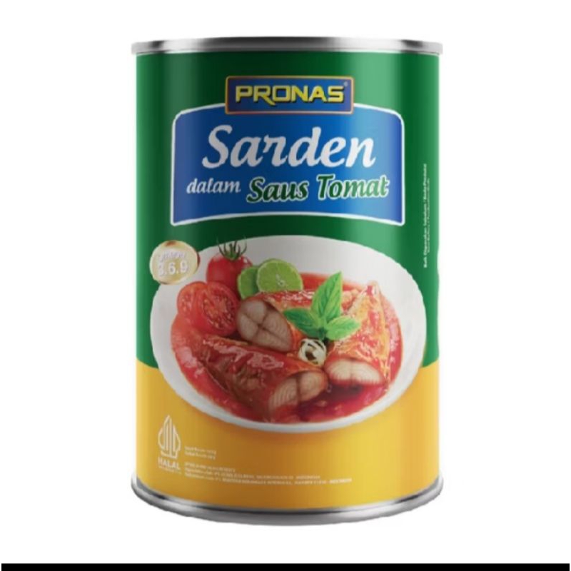 

(2pcs) Pronas sarden dalam saos tomat 155g