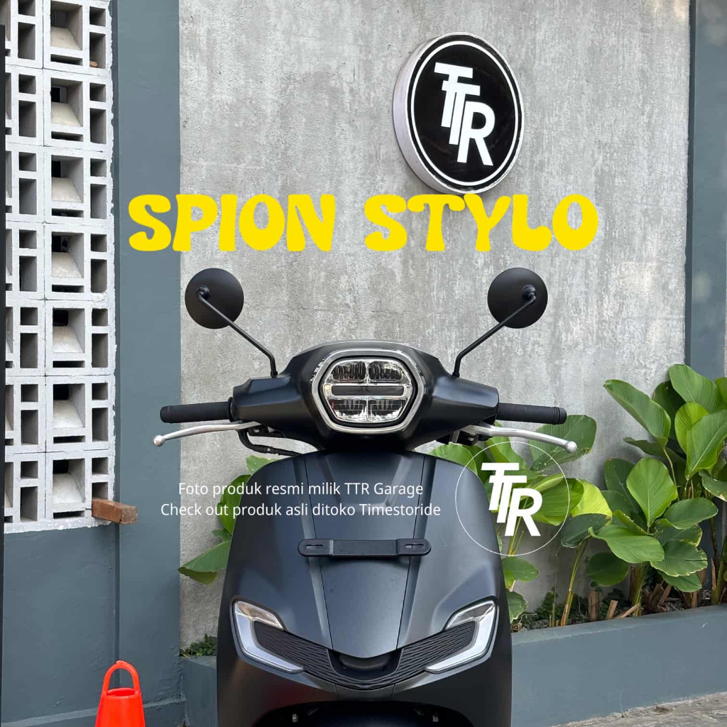 Spion Honda Stylo | spion bulat honda stylo | spion model bulat hitam honda stylo