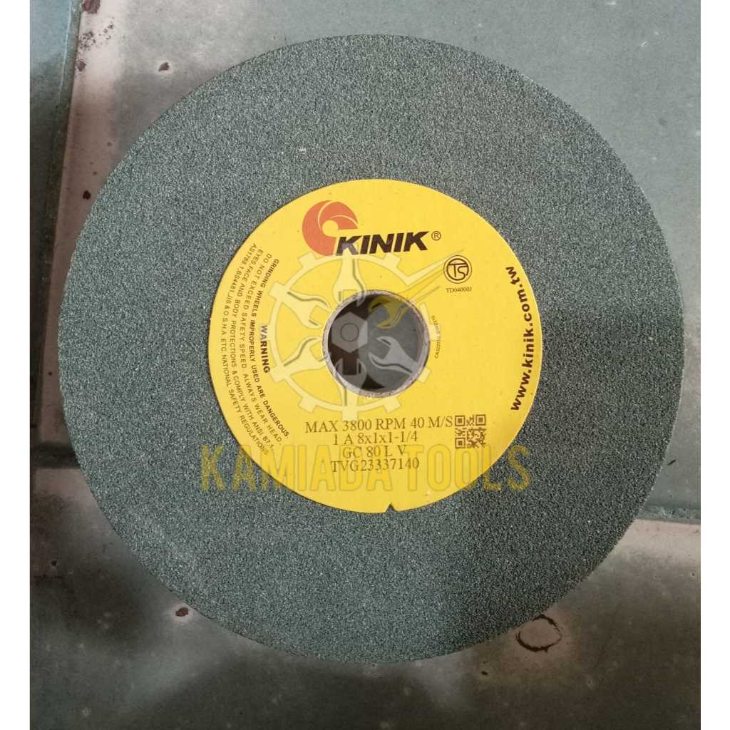 Batu Gerinda Duduk 8" GC 80 KINIK/Batu Gerinda Duduk KINIK/Batu KINIK