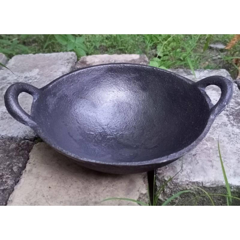 WAJAN BESI COR 17cm | WAJAN SEBLAK/ PENGGORENGAN | CETAKAN TELUR APEM CARABIKAN DAN SERABI SOLO