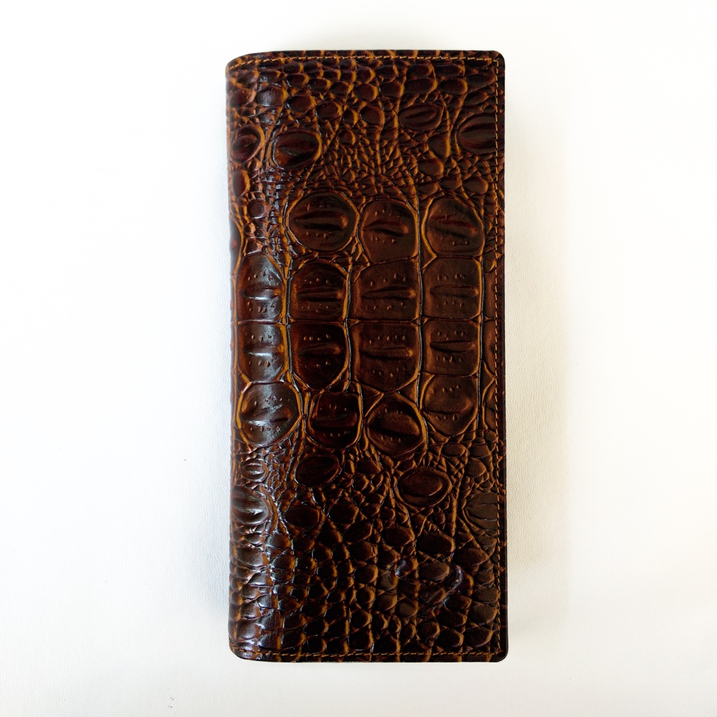 PIERO Dompet kulit Sapi Asli motif Buaya Pria Wanita