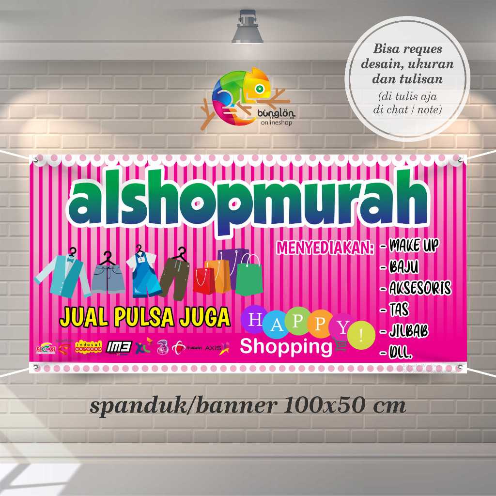 Cetak Spanduk Banner Olshop