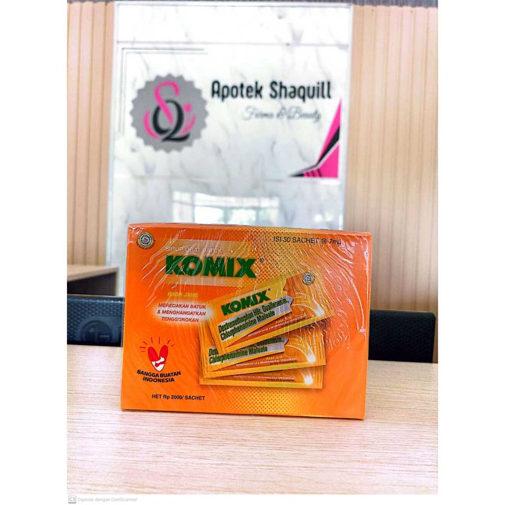 Komix jahe / komix papermint / komix jeruk nipis / obat batuk / strip isi 3 / komix OBH