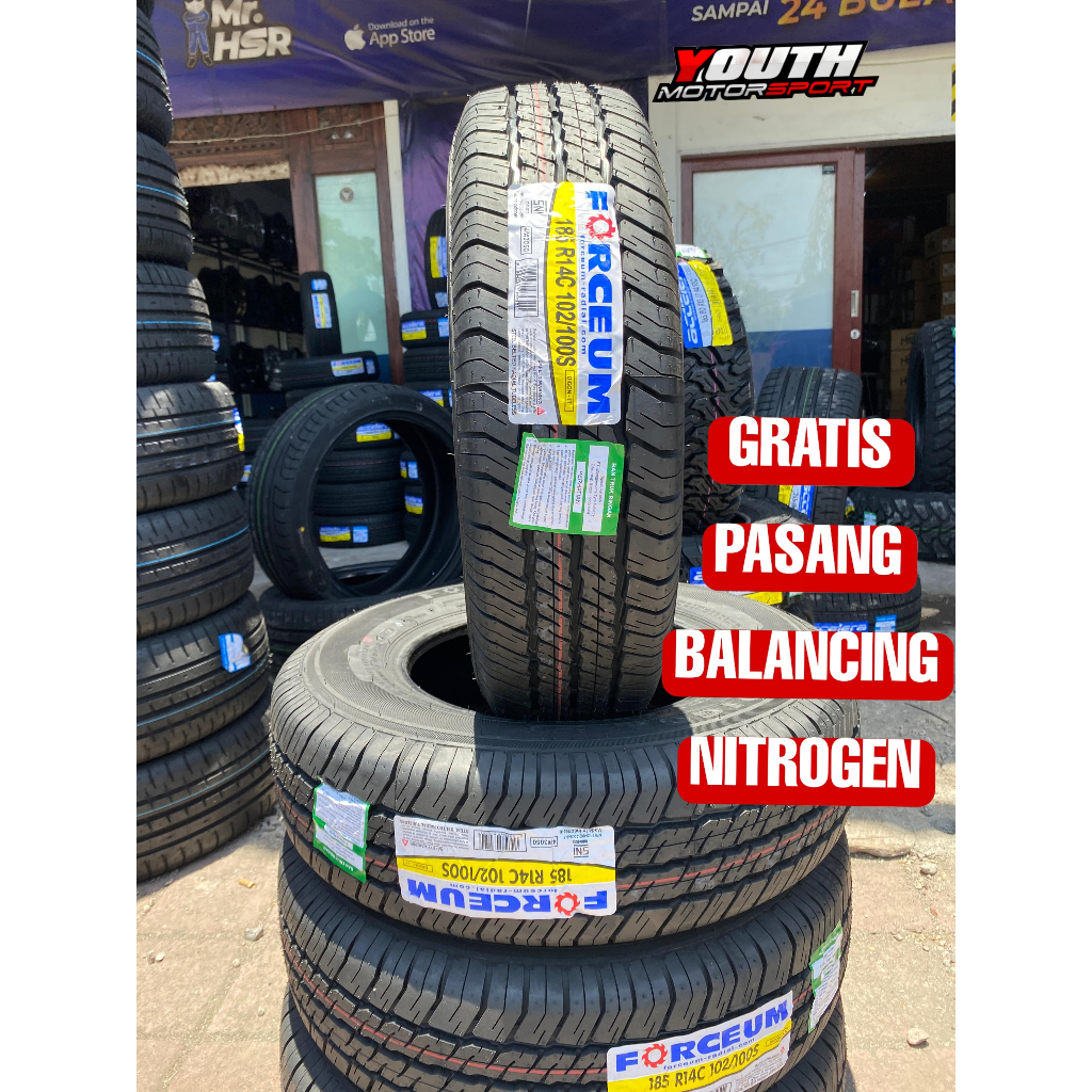 JUAL BAN MUATAN BAN PICK UP 185 R14 FORCEUM DIGONT LT COCOK UNTUK L300,GRANMAX DLL