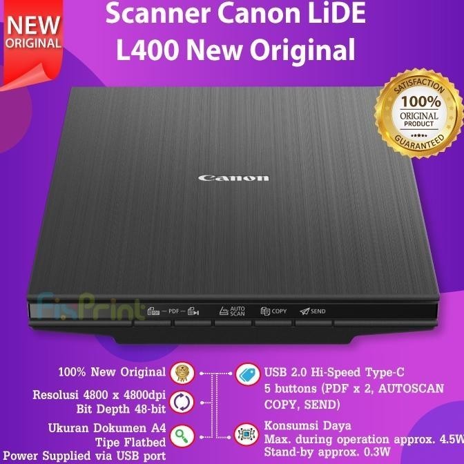 Scanner Canon LIDE 400 Flatbed Scanner - Original Resmi