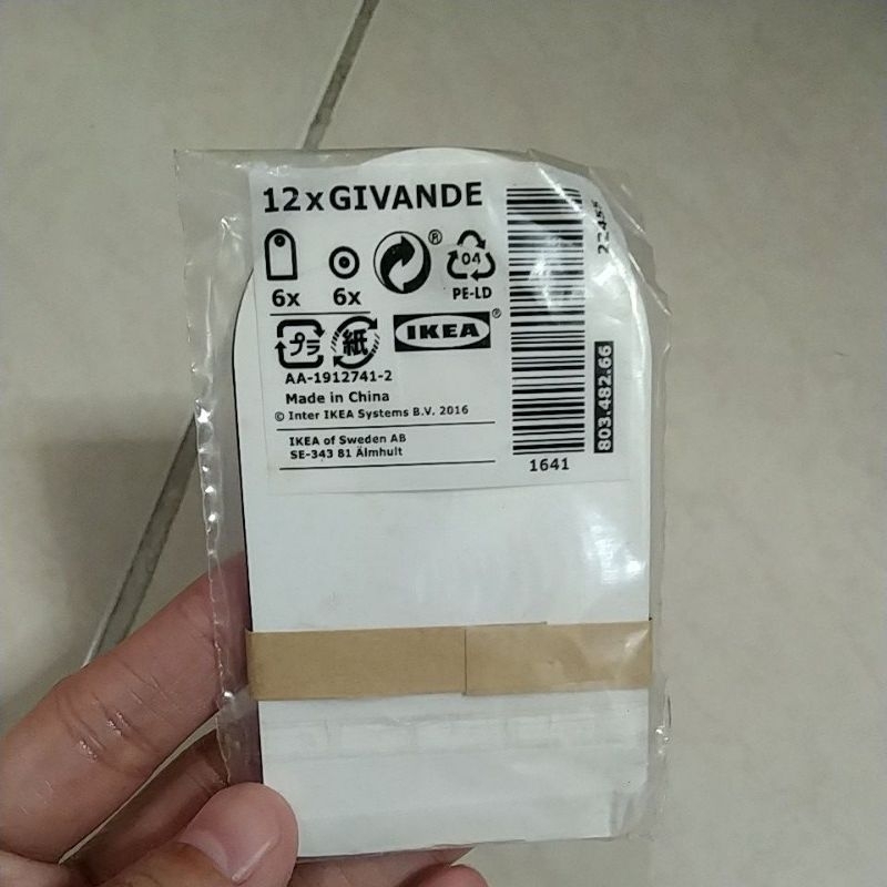 

Givande Label tag kado hadiah warna alami 12pc