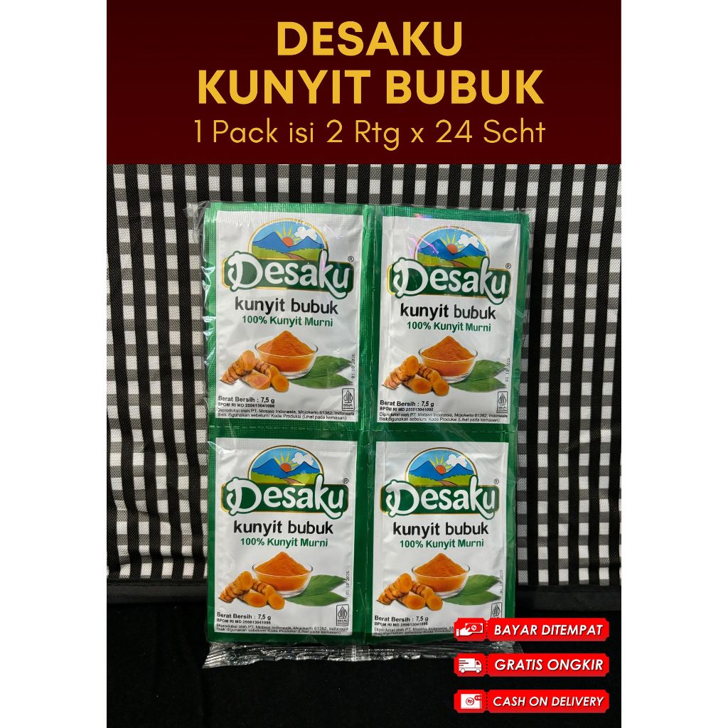 

Bumbu Siap Pakai Desaku Kunyit Bubuk Perpack isi 2 Renteng