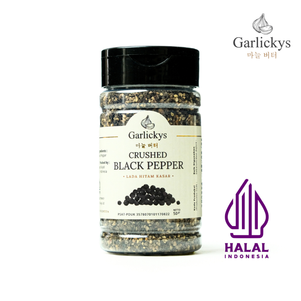 

GARLICKYS Lada Hitam Kasar / Crush Black Pepper Crushed Premium Quality