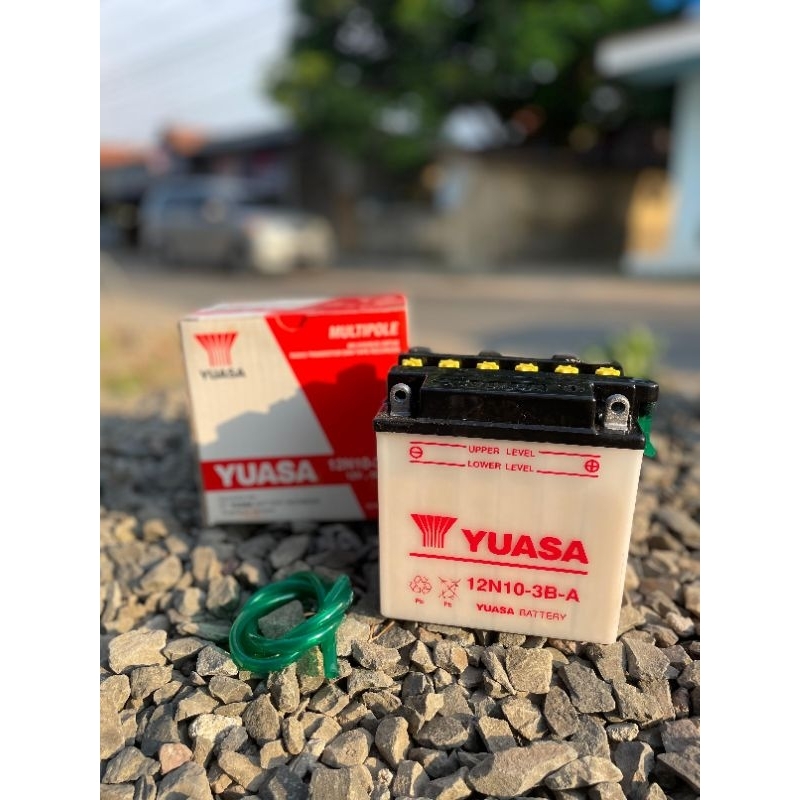AKI YUASA 12N10-3B-A 12V VESPA VIAR TOSSA AKI MOTOR RODA 3 YUASA