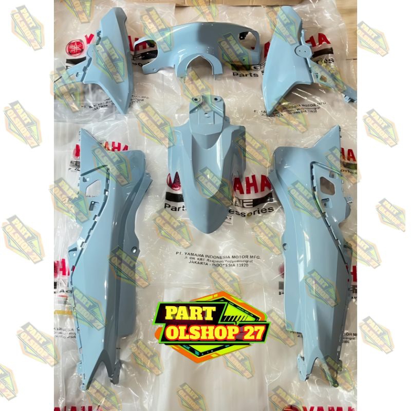 FULL SET BODY HALUS MIO GEAR 125 BIRU MUDA ASLI ORIGINAL YAMAHA