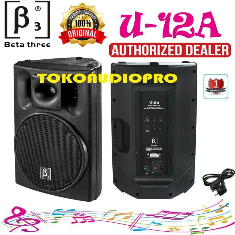 Speaker Beta 3 U12A 12 Inch Speaker Aktif Original Beta Three