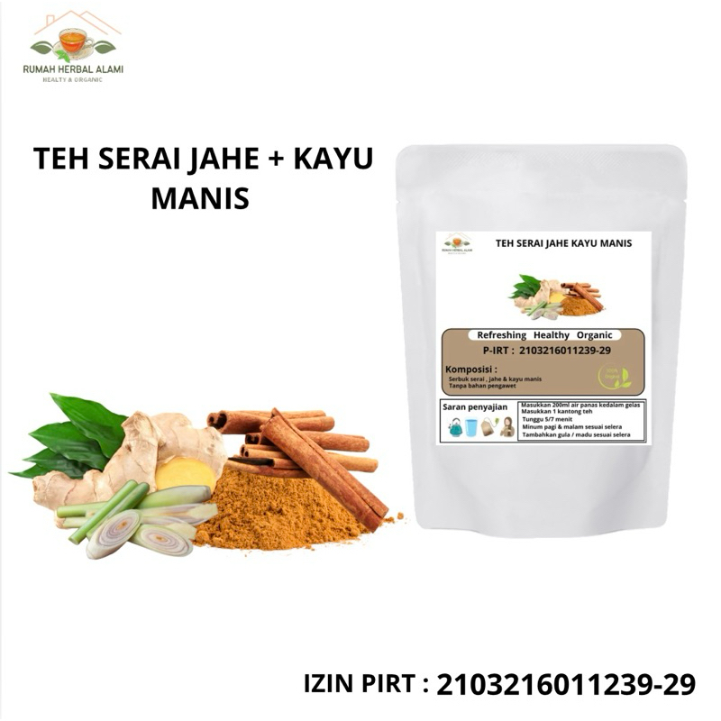 

TEH SERAI JAHE KAYU MANIS isi 20&30pcs Tea