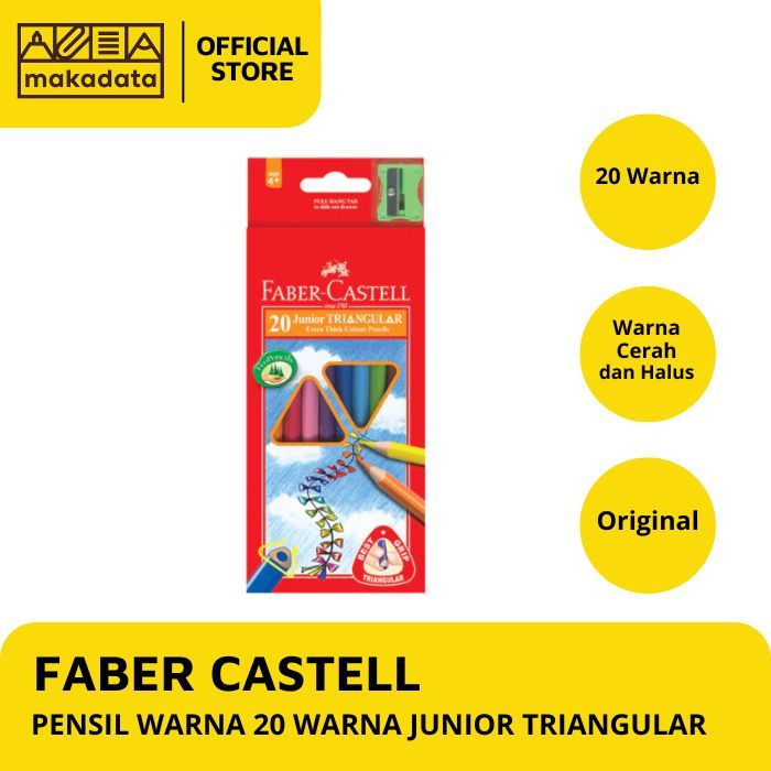 

FABER CASTEL PENSIL WARNA 20 WARNA JUNIOR TRIANGULAR MURAH