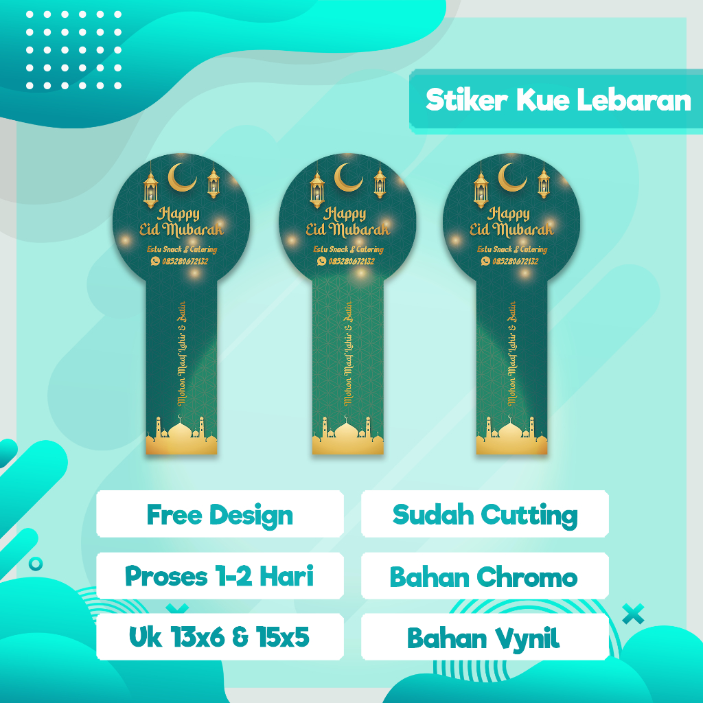 

Cetak Stiker Toples Kue Lebaran / Idul Fitri / (1 Pack isi 15)