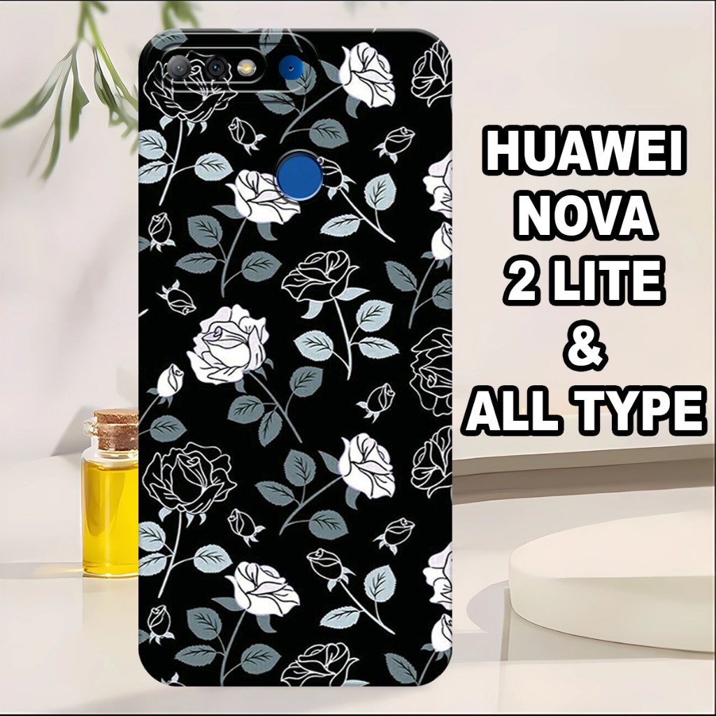 G43 - Silikon HUAWEI NOVA 2 LITE - Softcase pro camera HUAWEI NOVA 2 LITE - Motif FLOWER - Bahan  Ka
