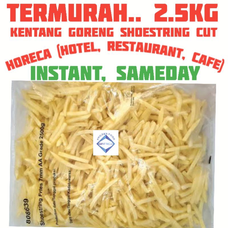 

KENTANG FROZEN AVIKO GOGO Frozenland SHOESTRING GORENG FRENCH FRIES MAKANAN BEKU MURAH SWEET POTATO