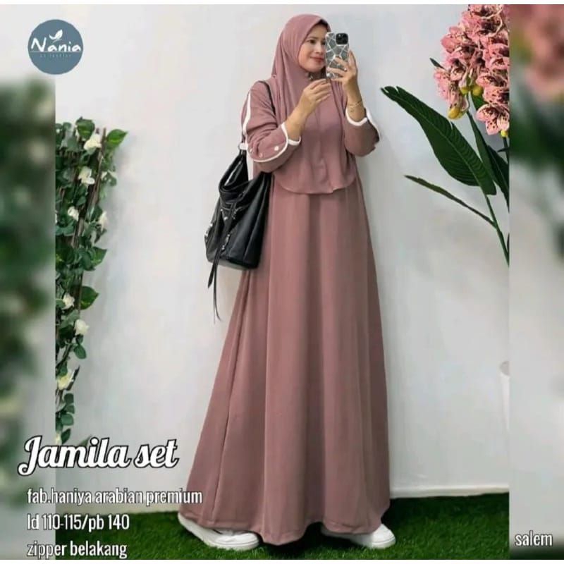 GAMIS JAMILA SET JILBAB BERGO