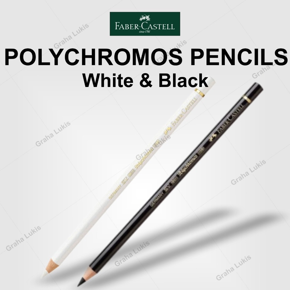 

KODE O93T FaberCastell Polychromos Pencils White Black SATUAN