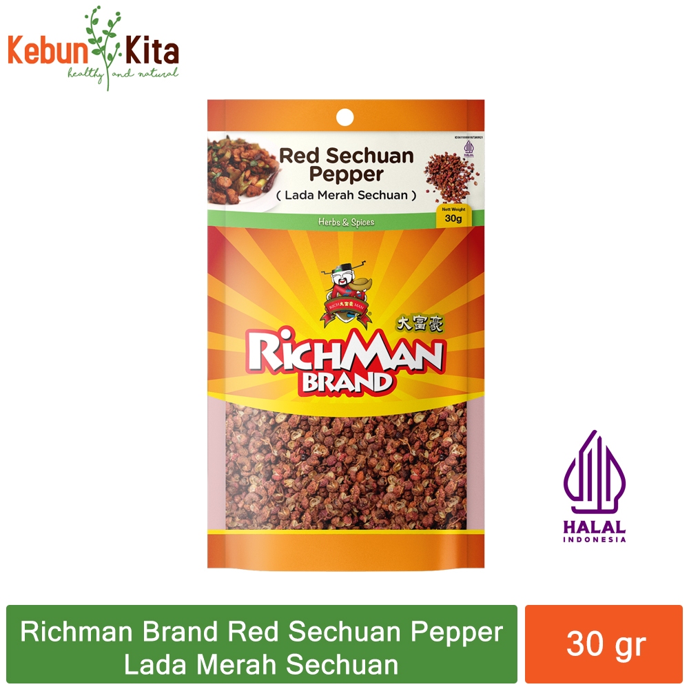 

RichMan Brand Red Sechuan Pepper / Lada Merah Sechuan 30 gr
