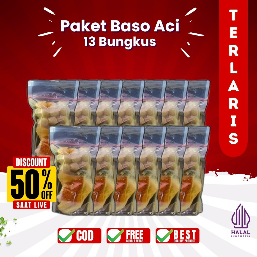 

PAKET BASO ACI 13 BUNGKUS PAKET USAHA HOTPOT INSTAN food kaldu Pedas