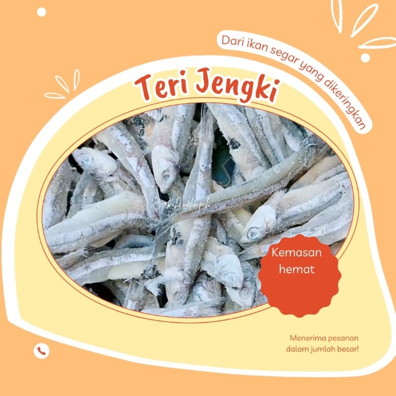 

PREMIUM teri jengki kering ikan asin khas pantura