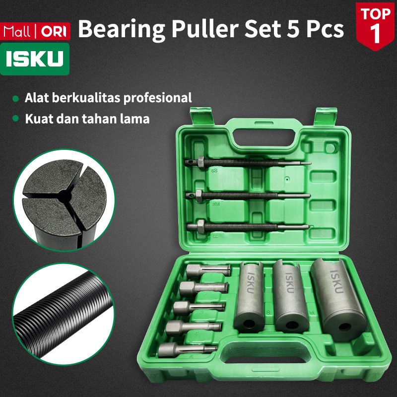 ISKU Bearing Puller Set Disassembler Set 5 Pcs  Bearing Puller Set 5 Pcs CVT Treker Lepas Pembuka Be