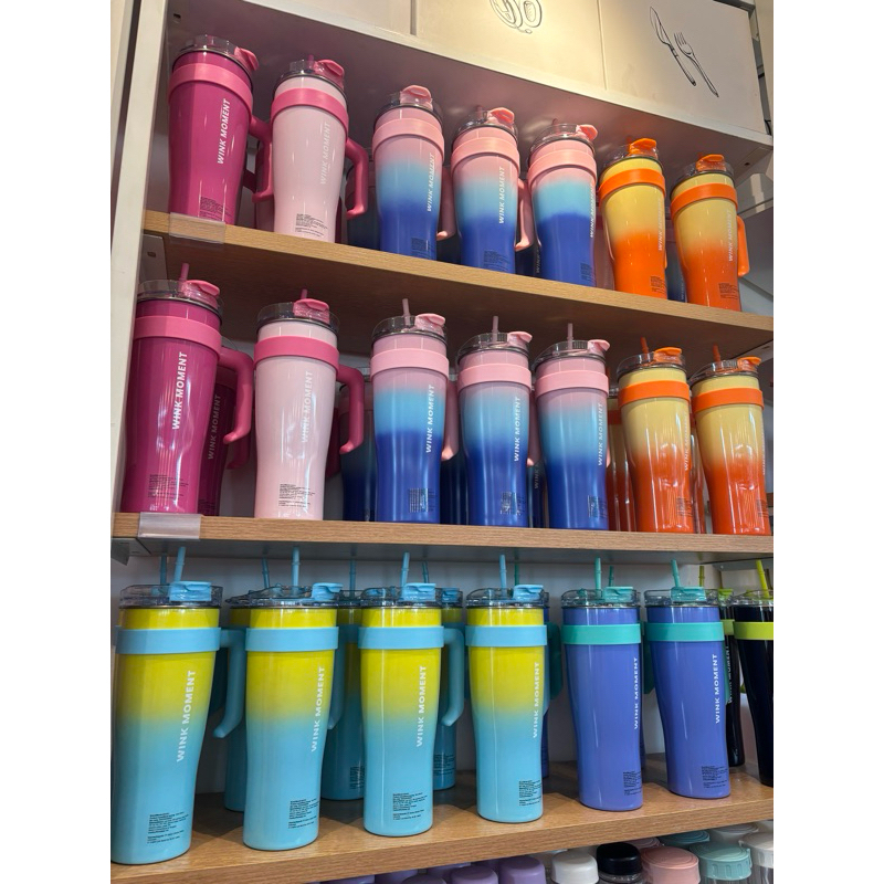 MINISO gradient steel tumbler 1,6L / Botol minum 1,6L