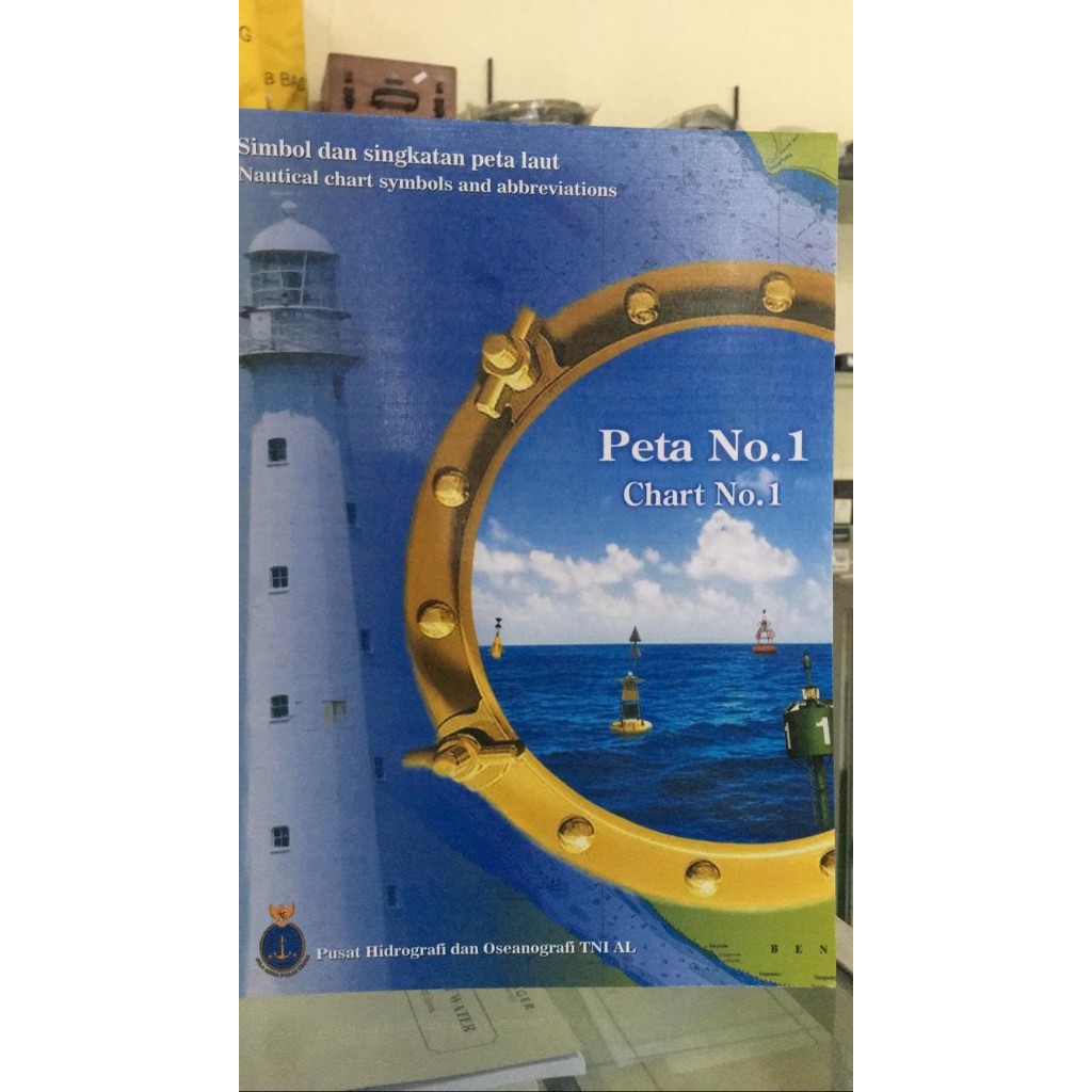 buku peta laut No.1 hidros ASLI PETA LAUT NO 1